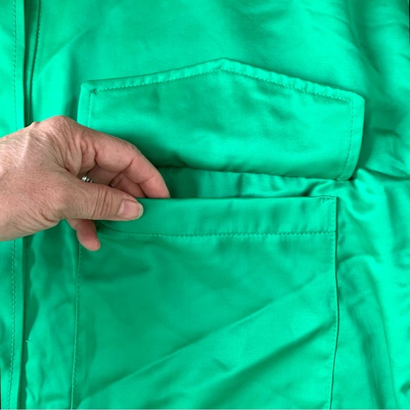 NWT Zara Satin Effect Oversized Shirt Jacket Shacket green - Picture 6 of 16